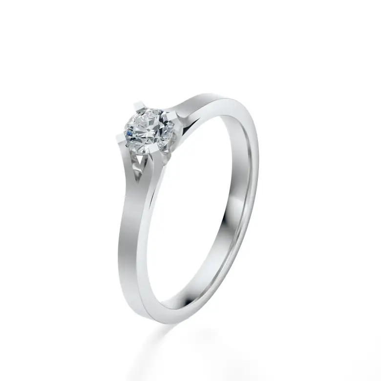 Pierścionek z białego złota z diamentem AJPZ_106 Pierścionek z białego złota z diamentem AJPZ_106